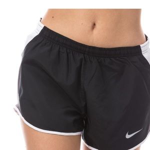 Womens Nike  Running Shorts in black / white.
